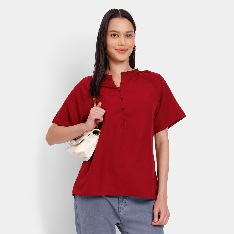 Ladies' Shirt, Wine, large image number null