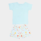 Infants Cotton Boat Neck Baba Suit, Light Blue, small image number null