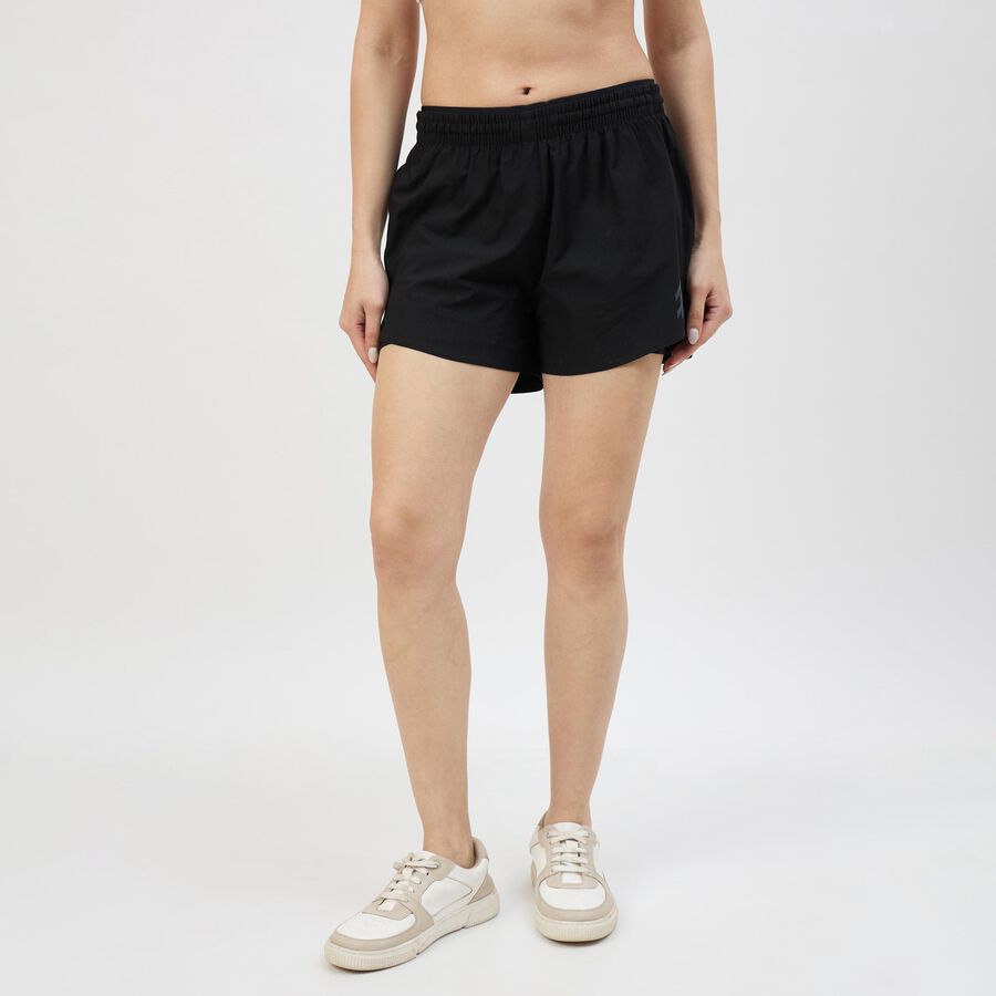 Women's Classic Fit Minimalist Shorts, Black, large