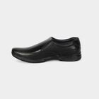 Men's Black Slip-On Loafer Formal Shoes, Black, small