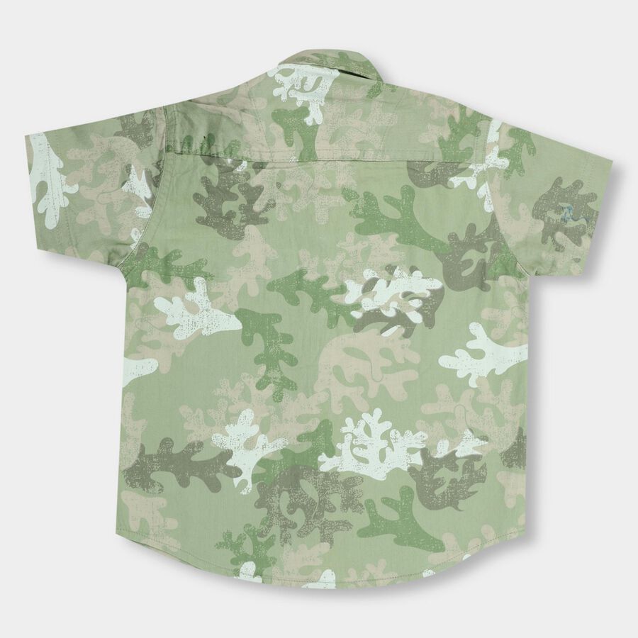 Boys' 100% Cotton Casual Shirt , Olive, large image number null