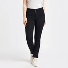 Basic Wash High Rise Skinny Jeans, Black, small image number null