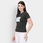 Ladies'  Crop  Top, Olive, small