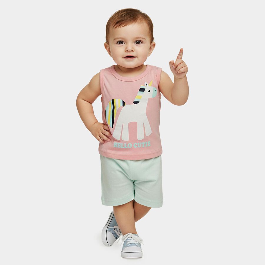 Infants' Short Set, गुलाबी, large