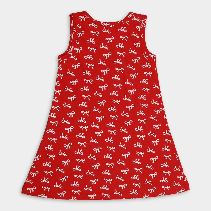 Girls' Frock , Red, large