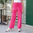 Girls Fuchsia Straight Fit Winter Pyjama, रानी (फ्यूशिया), small