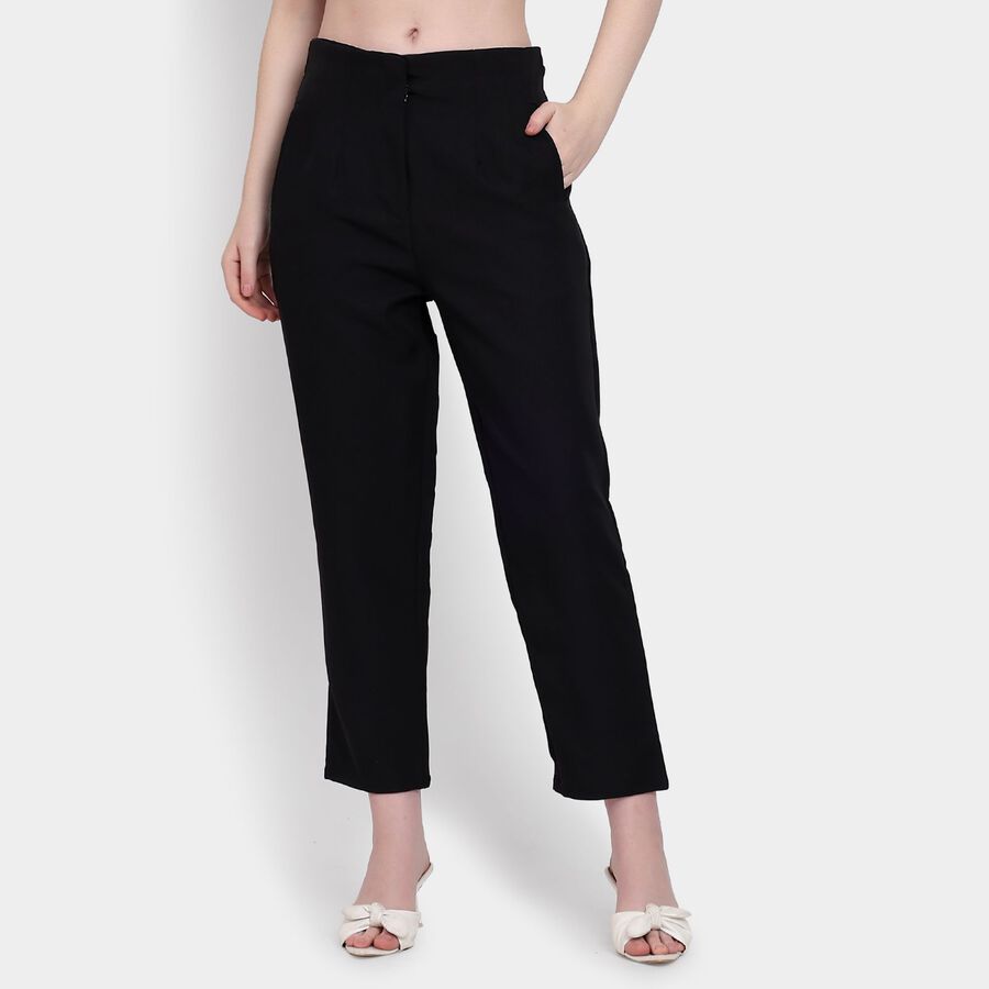 Ladies' Trousers, काला, large image number null