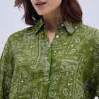 Women's Muted Olive Green Paisley Printed Ethnic Set, Light Green, small
