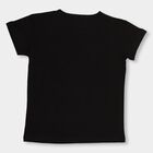 Girls' 100% Cotton T-Shirt , Black, small image number null