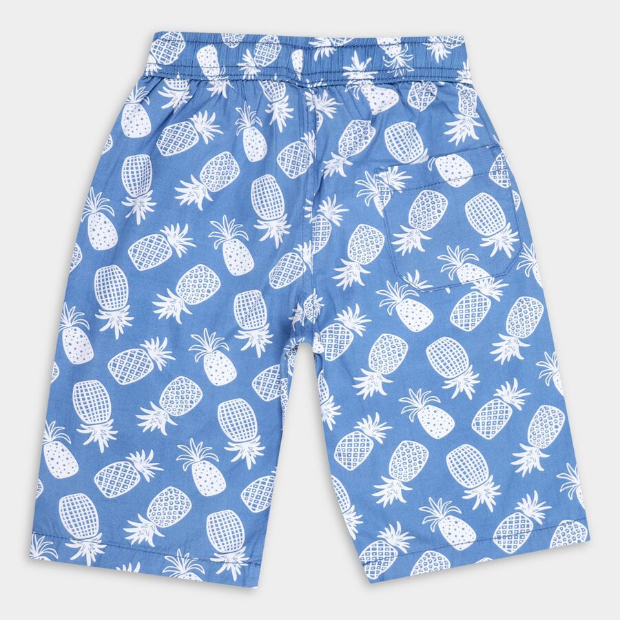Boys' 100% Cotton Jamaicans, Mid Blue, large image number null