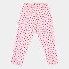 Girls Printed Ankle Length Leggings, Pink, small image number null