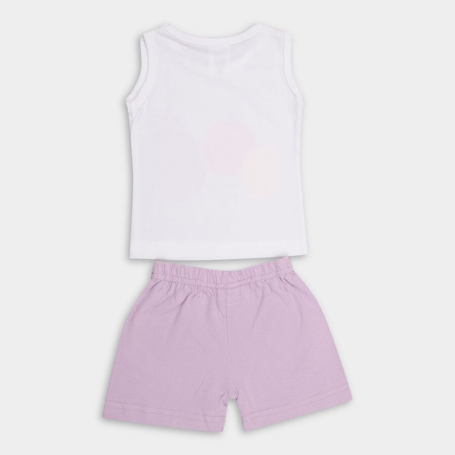 Infant Girls' 100% Cotton Short Set , Lilac, large image number null