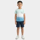 Boys White Cotton Casual T-Shirt, सफ़ेद, small