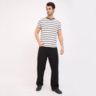 Men's Round Neck Half Sleeves T-Shirt, सफ़ेद, small image number null