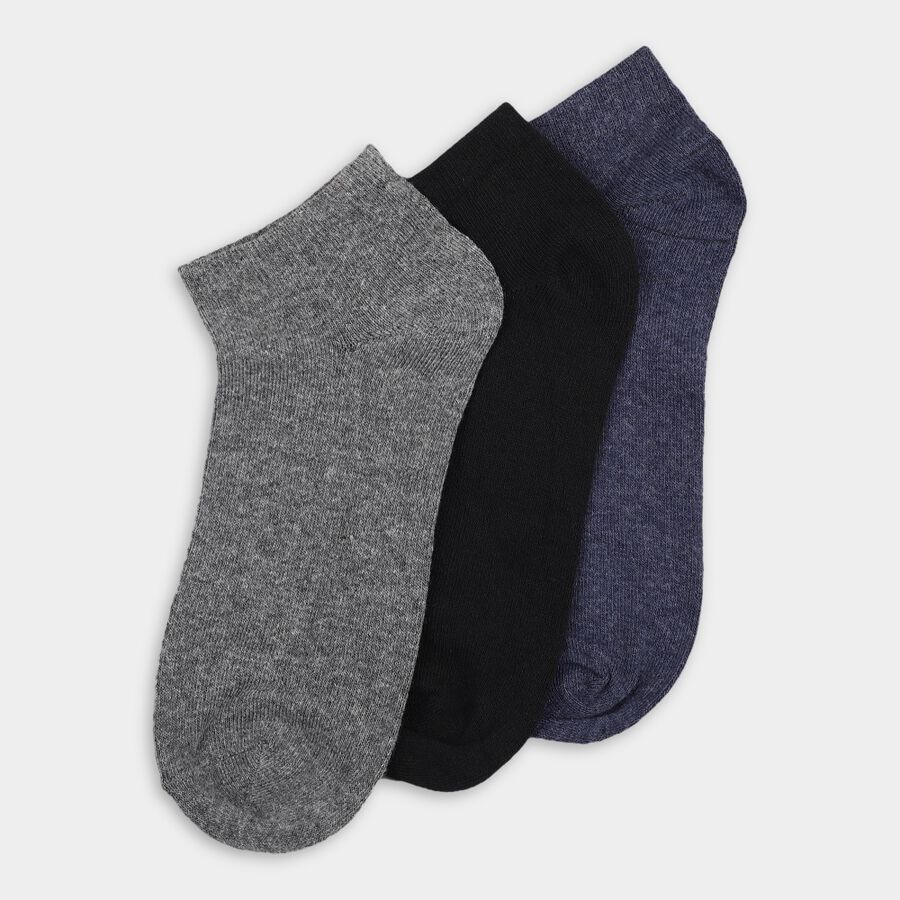 Men's Socks (Pack of 3), Navy Blue, large