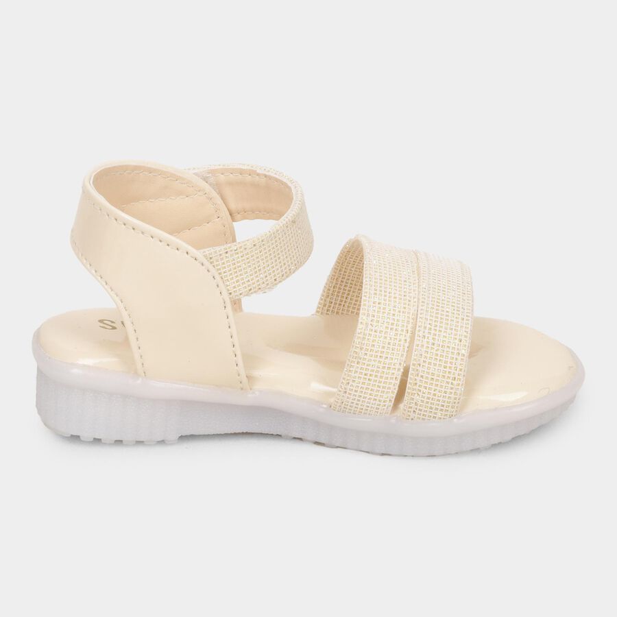 Girls' Sandal, गोल्डन, large image number null