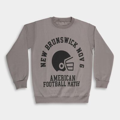 Boys Light Grey Crew Neck Graphic Sweatshirt