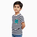 Boys' Half Sleeves T-Shirt, Navy Blue, small image number null