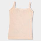 Infants' Soft Peach Cotton Round Neck Casual Vest, पीच, small image number null