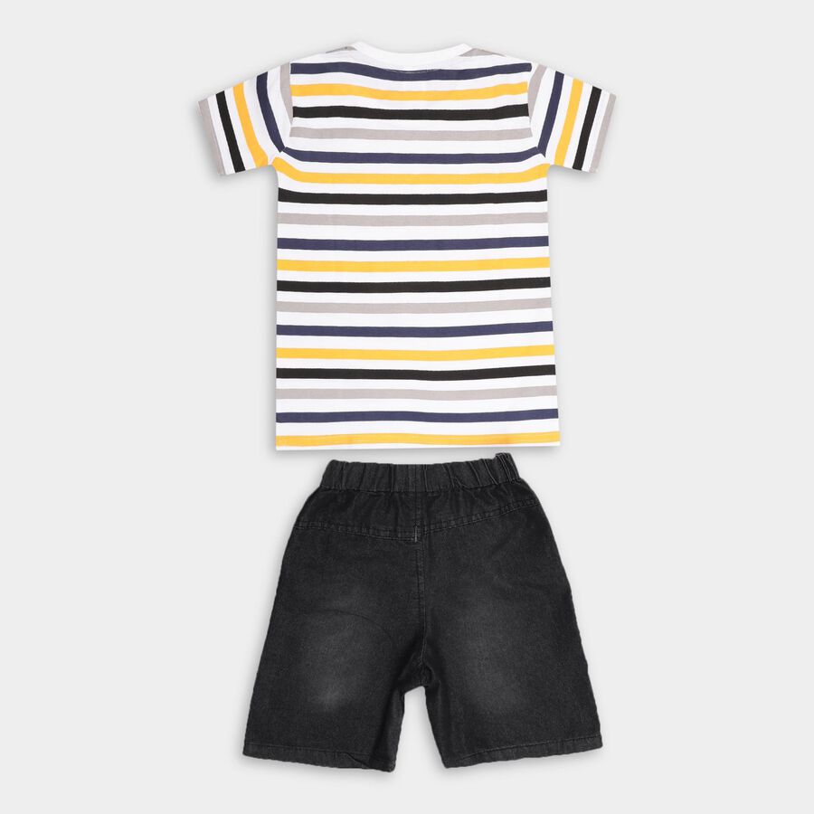 Boys' 100% Cotton Woven Baba Suit , White, large image number null