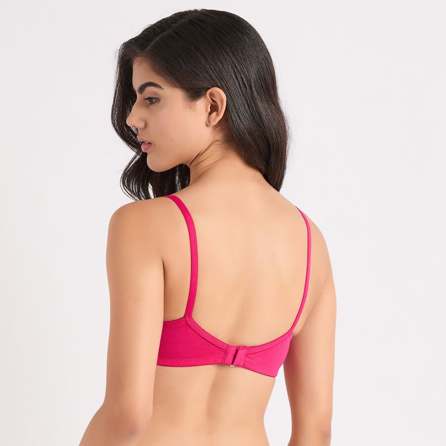 Ladies' Padded Bra, Fuchsia, large image number null