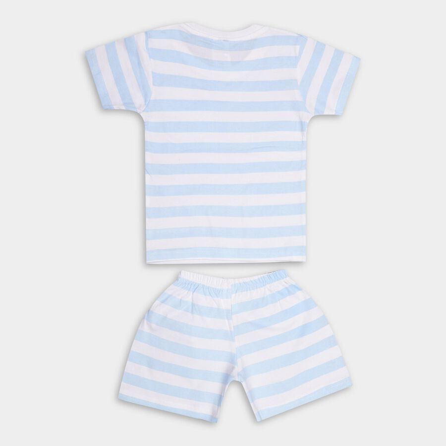 Infant Boys' 100% Cotton Baba Suit , Light Blue, large image number null