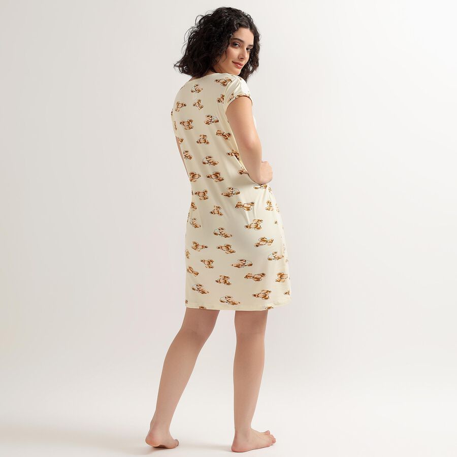 Ladies' Nighty , गहरा पीला, large image number null