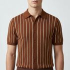 Men's Brown Classic Casual Shirt, Brown, small