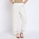 Ladies' Cotton Palazzos, Off White, small image number null
