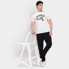 Men's Slim Fit Casual Trousers, काला, small image number null