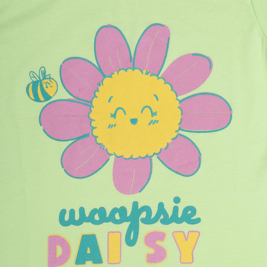 Girls' Top Skirt, Light Green, large image number null