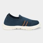 Boys' Deep Navy Blue Slip-On Casual Shoes, Teal Blue, small image number null
