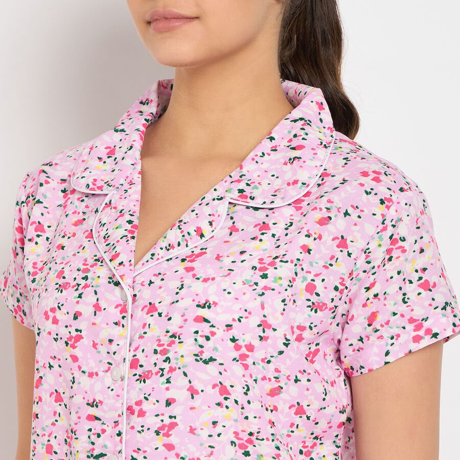 Ladies' Night Suit, हल्का गुलाबी, large image number null