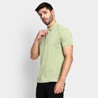 Men's Collared Half Sleeves T-Shirt , हल्का हरा, small image number null