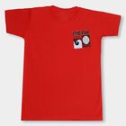 Boys' Half Sleeves T-Shirt, Red, small