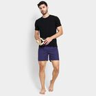 Men's 100% Cotton Boxers , Navy Blue, small