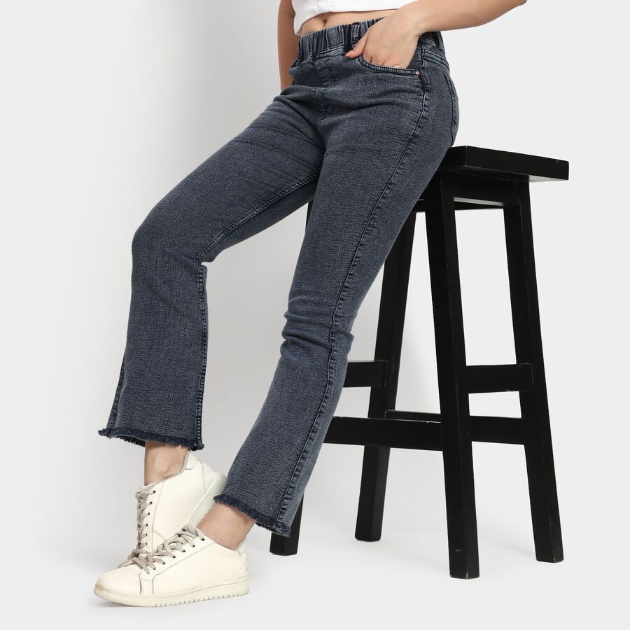 Ladies' Jeans, गहरा नीला, large image number null