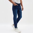 Men's Deep Indigo Slim Fit Jeans, गहरा नीला, small image number null
