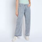 Ladies' 100% Cotton Jeans , Light Grey, small image number null