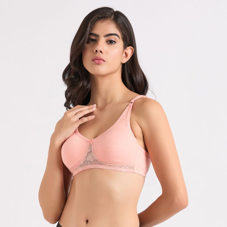 Ladies' Non-Padded Bra, Peach, large image number null