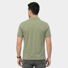 Men's Green Cotton Polo Neck Polo T-Shirt, Light Green, small
