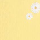 Girls Light Yellow Cotton Round Neck Casual T-Shirt, Yellow, small image number null