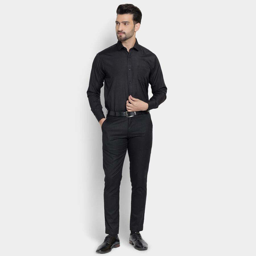 Men's Formal Shirt , Black, large image number null