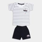 Infants' 100% Cotton Baba Suit , Navy Blue, small image number null