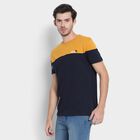 Men's 100% Cotton Round Neck Half Sleeves T-Shirt , Navy Blue, small image number null