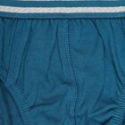 Boys Cotton Solid Brief, टील ब्लू, small image number null
