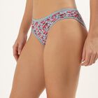 Women's Light Blue Floral Bikini Panty, Light Blue, small image number null