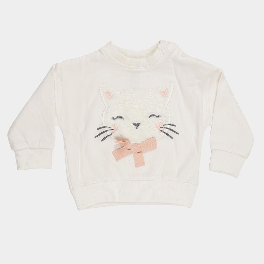 Infants' Sweatshirt, ऑफ व्हाइट, large image number null