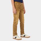 Boys Beige Jogger Fit Washed Jeans, गहरा पीला, small