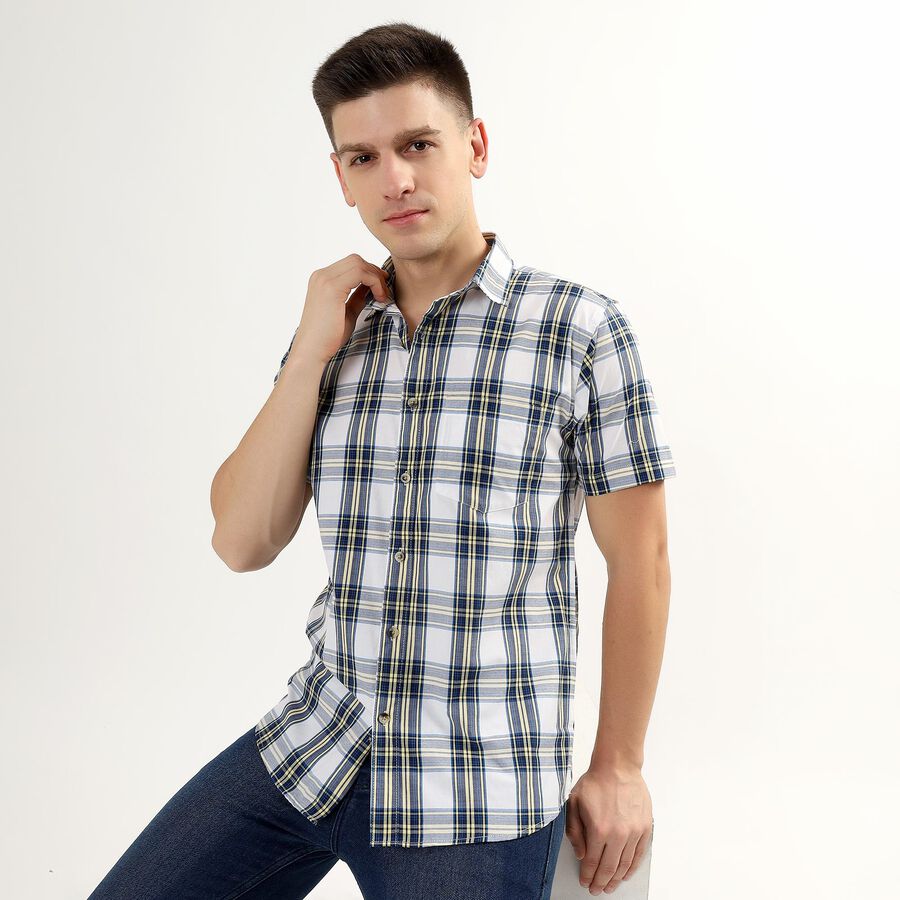 Men's Regular Collar Casual Shirt , पीला, large image number null